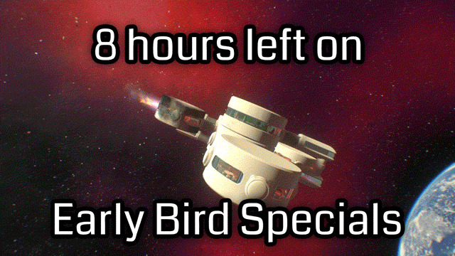 8 Hours left on Early Bird